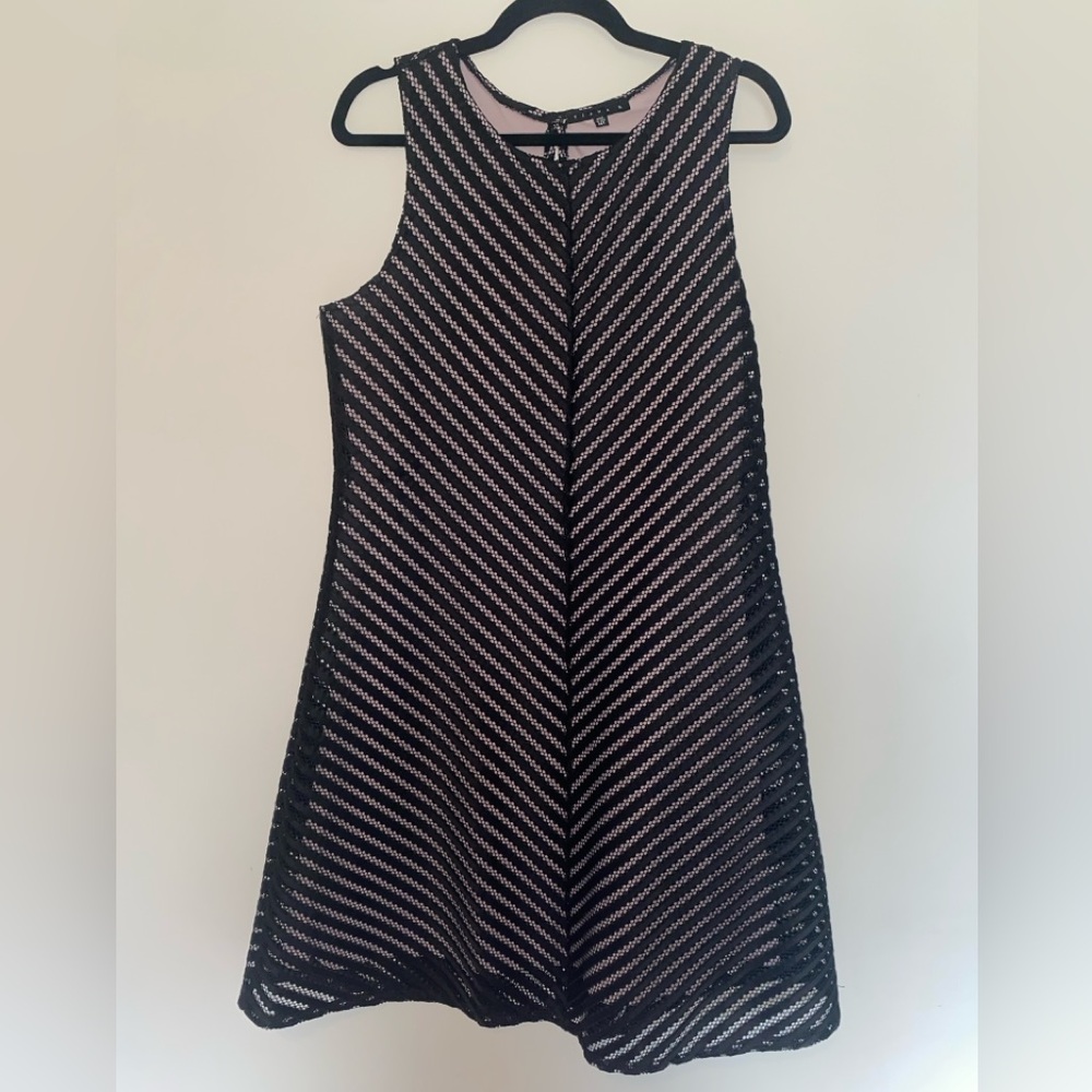 **Tall** Black and Blush A-Line Cocktail Dress Size 14T